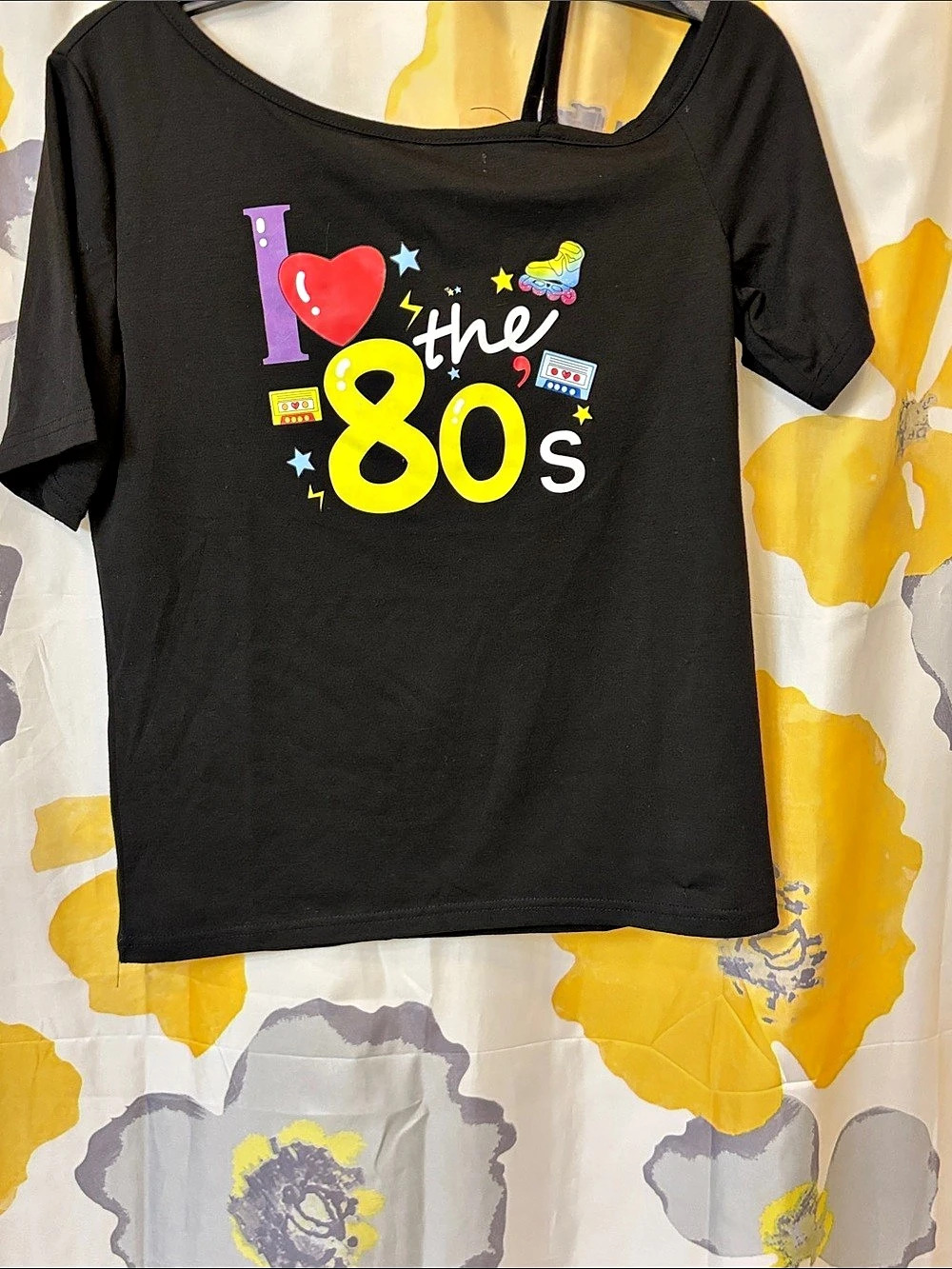 I Love the 80s Graphic Tee in Black